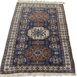 TURKISH RUGS, two, largest 165cm x 125cm.