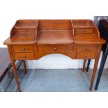 DRESSING TABLE, with rise up central mirror, six drawers with another false,