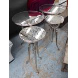 OCCASIONAL TABLES, collection of four, two pairs,