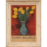 KISCHKA 'Tulipes de Bagatelle', lithographic poster - 1962, printed by Mourlot, 57cm x 39cm.