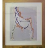 MARINO MARINI, 'Horse', original serigraph on vellum, Dietz printer, signed and dated in the plate,