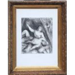 MARC CHAGALL 'Samson and Delilah', 1956, etching, 44cm x 32cm, Bible suite, framed.