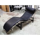 AFTER LE CORBUSIER LC4 STYLE CHAISE LONGUE.