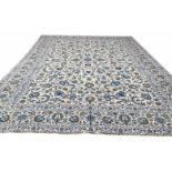 FINE PERSIAN KASHAN CARPET, 407cm x 306cm,