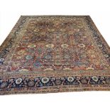 ANTIQUE MAHAL CARPET, 355cm x 314cm,