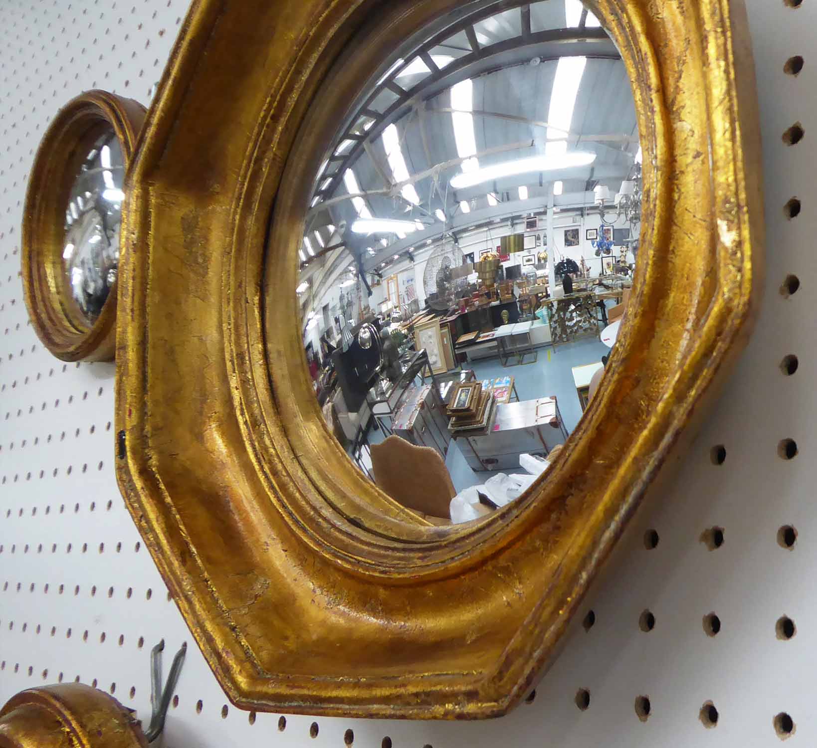 CONVEX WALL MIRRORS, a collection of twelve, various sizes and descriptions, 26cm diam at largest. - Image 2 of 2