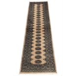 BOKHARA RUNNER, 250cm x 70cm, hand knotted wool.