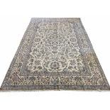 VERY FINE PART SILK ISPHAHAN CARPET, 300cm x 205cm,