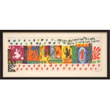 MATISSE, '1001 Nights', lithograph, 1951 printed by Maeght, 44cm H x 96cm.