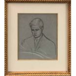 ANTHONY BAYNES (1921-2003) 'Boy Reading', pencil and crayon, 25cm x 22cm, framed,