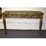 CONSOLE TABLE, 19th century, giltwood,