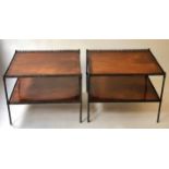 LAMP TABLES, a pair,