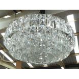 ATTRIBUTED TO KINKELDEY CHANDELIER, vintage mid century crystal,