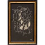 GEORGES BRAQUE, 'Hercules' original lithograph 1951, ref Maeght, 42cm H x 28cm.