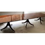 TRIPLE PILLAR DINING TABLE,