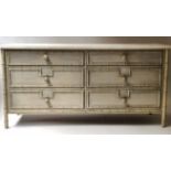 FAUX BAMBOO CHEST,