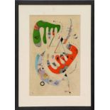 WASSILY KANDINSKY, 'Abstract 1', lithograph 1969, printed by Maeght, 45cm H x 33cm.