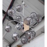 CHANDELIER, vintage 1950's Italian style, 70cm drop.