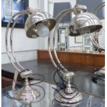 ANDREW MARTIN MERCURY LAMPS, a pair, 55cm H at tallest approx.