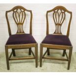 DINING CHAIRS, a set of four, George III mahogany, circa 1770,