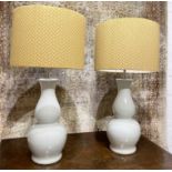TABLE LAMPS, a pair, Vaughan style,