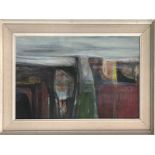 ALEXANDER MACKENZIE (1923-2002), 'Abstract' oil on board, 59cm x 38cm, framed.