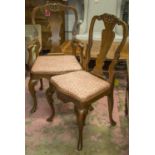 DINING CHAIRS, a set of ten,