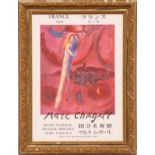 MARC CHAGALL, 'The song of songs', original lithograph poster 1975, ref Sorlier printed by Mourlot,