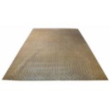 ART DECO DESIGN SILVER CARPET, 300cm x 200cm.