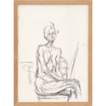 ALBERTO GIACOMETTI 'Annette', two lithographs, printed by Maeght, 37cm x 27cm, framed.