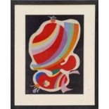 WASSILY KANDINSKY, 'Abstract', lithograph 1969, printed by Maeght, 45cm H x 37cm.