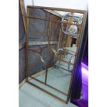 WALL MIRRORS, a pair, in the Hollywood Regency style, 111cm x 70cm.
