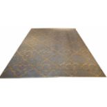 ART DECO DESIGN JUTE CARPET, 300cm x 240cm.