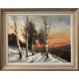 WINTER CARDIL, 'Landscape', oil on canvas, 60cm x 79cm, signed, framed.