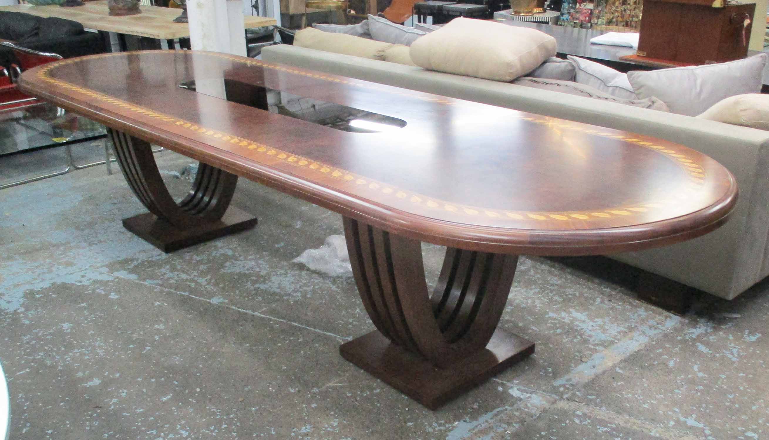 DINING TABLE, of substantial proportions,
