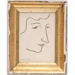 HENRI MATISSE 'Portrait of Colette', 1964, original lithograph, signed and dated in the plate,