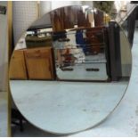 WALL MIRROR, 1960's French style, 100cm diam.