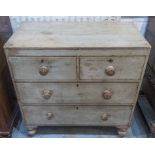 CHEST, Regency, painted pine, two short over two long drawers, 43cm D x 90cm H x 86cm W.