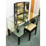 JULIAN CHICHESTER MIRRORED DRESSING TABLE, with five drawers, 123cm W x 75.