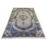 FINE PURE SILK QUM DESIGN CARPET, 300cm x 200cm.