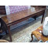 ALTAR TABLE, 19th century Chinese lacquered, 83cm H x 191cm x 52cm.