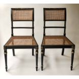 SIDE CHAIRS, a pair,