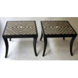 LAMP TABLES, a pair,