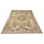 FINE AUBUSSON SAVONNERIE DESIGN CARPET, 311cm x 240cm.