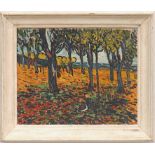 MAURICE de VLAMINCK 'Paysage à Chatou', lithograph, edition of 1000, published by Mourlot,