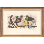 JOAN MIRO 'Sculptures' Maeght, 1974, colour lithograph, plate signed, 70cm x 44cm,