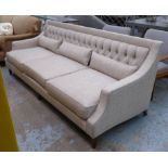 THE BESPOKE SOFA COMPANY SOFA, buttoned back design, 242cm x 86cm x 90cm.