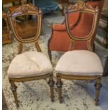 DINING CHAIRS, a set of four, 19th century Swedish burr walnut, ebonised and beech,