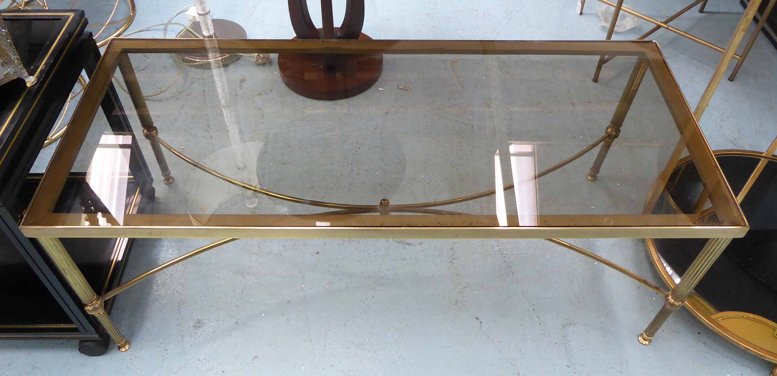 MAISON JANSEN STYLE COCKTAIL TABLE, 106cm x 46cm x 41cm.