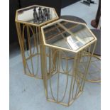 SIDE TABLES, a pair, 1960's French style, 65cm H.